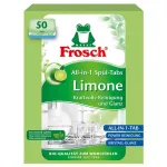 Tablete Frosch All in 1 pentru mașina de spălat vase, lămâie, 50 buc