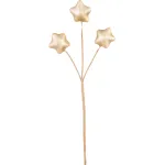 Crenguță decorativă de Crăciun cu stele aurii MagicHome, 8,5 cm