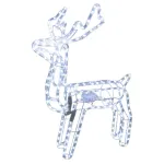 Decorațiune de Crăciun ren LED exterior, 216 LED alb rece, 73x44x82 cm