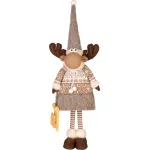 Decorațiune de Crăciun MagicHome ren fetiță textilă 53 cm