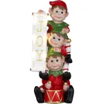Decoratiune de Craciun cu elfi si LED MagicHome, 30,5 cm