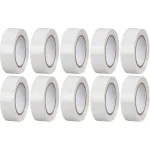 Bandă izolatoare PVC albă Strend Pro 19 mm x 10 m, set 10 buc