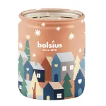 Lumânare parfumată Bolsius True Glow în pahar, alună și vanilie, 82x68 mm