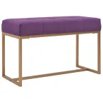 Bancă, violet, 80 cm, catifea GartenMobel Dekor