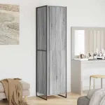 Dressing cu ușă 2 pcs Gri Sonoma 50 x 50 x 200 cm Lemn compozit GartenMobel Dekor