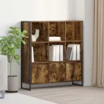 Dulap pentru cărți 2 pcs Stejar fumuriu 99,5 x 30 x 108 cm GartenMobel Dekor
