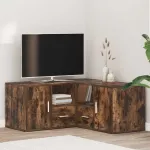 Dulap colțar, stejar fumuriu, 160x40x45 cm, lemn prelucrat GartenMobel Dekor