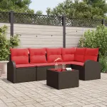 Set de canapele pentru grădină Maro poliratan GartenMobel Dekor