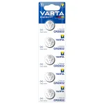 Baterie CR2032 Varta cu litiu, blister 5 bucati pentru dispozitive mici