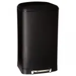 Cos de gunoi cu pedala 5Five Ariane, 30L, otel inoxidabil, negru