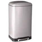 Cos de gunoi cu pedala 30L 5Five Ariane, taupe, inox si PP