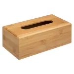 Cutie pentru șervețele 5Five din bambus cu capac detașabil, natur, 25x13x8,5 cm