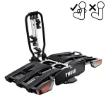 Suport pentru 3 biciclete, Thule EasyFold XTF 3, cu prindere pe carligul de remorcare (13pini)