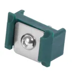 Clema fixare panou gard Strend Pro EUROSTANDARD 60x40 mm, verde