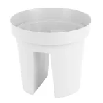 Ghiveci pentru balustradă Strend Pro Modern, alb, 25,5x28 cm