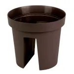 Ghiveci pentru balustradă Strend Pro Modern Railing, maro, 25,5x28 cm