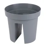 Ghiveci pentru balustrada Strend Pro Modern, gri, 25,5x28 cm