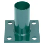 Talpă de ancorare Strend Pro pentru stâlp rotund 38 mm, verde RAL6005