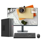 PC Office Complet OptimX T5 SFF cu procesor Intel Core i5-9400,16GB DDR4, 512GB SSD, Win11 Pro și Monitor 27" FHD, IPS, LED + kit tastatura si mouse Pro KM500 cu fir NewTechnology Media