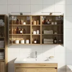 Set dulap baie cu raft 3 pcs 100 x 10,5 x 60,5 cm Lemn compozit GartenMobel Dekor