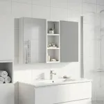 Set dulap baie cu raft 3 pcs 80 x 10,5 x 50 cm Lemn compozit GartenMobel Dekor