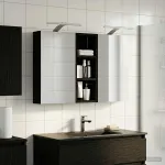 Set dulap baie cu raft 3 pcs 80 x 10,5 x 50 cm Lemn compozit GartenMobel Dekor