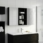 Set dulap baie cu raft 3 pcs 90 x 10,5 x 50 cm Lemn compozit GartenMobel Dekor