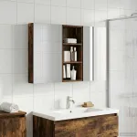 Set dulap baie cu raft 3 pcs 110 x 10,5 x 60,5 cm Lemn compozit GartenMobel Dekor