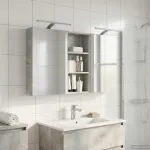 Set dulap baie cu raft 3 pcs 110 x 10,5 x 60,5 cm Lemn compozit GartenMobel Dekor