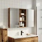 Set dulap baie cu raft 3 pcs 110 x 10,5 x 60,5 cm Lemn compozit GartenMobel Dekor