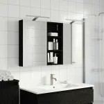 Set dulap baie cu raft 3 pcs 110 x 10,5 x 60,5 cm Lemn compozit GartenMobel Dekor