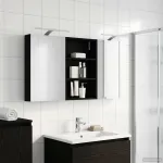 Set dulap baie cu raft 3 pcs 120 x 10,5 x 60,5 cm Lemn compozit GartenMobel Dekor