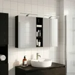 Set dulap baie cu raft 3 pcs 120 x 14,5 x 70 cm Lemn compozit GartenMobel Dekor