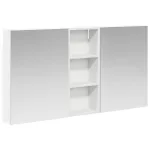 Set dulap baie cu raft 3 pcs 130 x 14,5 x 70 cm Lemn compozit GartenMobel Dekor