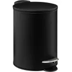 Coș de gunoi 5Five Colors cu pedală și închidere soft-close, 3L, negru