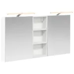 Set dulap baie cu raft 3 pcs 130 x 14,5 x 70 cm Lemn compozit GartenMobel Dekor