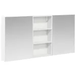 Set dulap baie cu raft 3 pcs 140 x 14,5 x 70 cm Lemn compozit GartenMobel Dekor