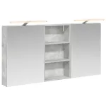 Set dulap baie cu raft 3 pcs 140 x 14,5 x 70 cm Lemn compozit GartenMobel Dekor