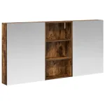 Set dulap baie cu raft 3 pcs 140 x 14,5 x 70 cm Lemn compozit GartenMobel Dekor