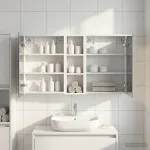 Set dulap baie pentru 3 pcs 106 x 16 x 62,5 cm Lemn compozit GartenMobel Dekor