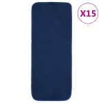 Covorașe de scări, 15 buc., bleumarin, 60x25 cm, dreptunghiular GartenMobel Dekor