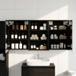 Set dulap baie cu raft 3 pcs 126 x 16 x 62.5 cm Lemn compozit GartenMobel Dekor