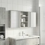 Set dulap baie cu raft 3 pcs 126 x 16 x 62.5 cm Lemn compozit GartenMobel Dekor