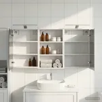 Set dulap baie cu raft 3 pcs 126 x 16 x 62.5 cm Lemn compozit GartenMobel Dekor