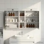 Set dulap baie pentru 3 pcs 106 x 16 x 62,5 cm Lemn compozit GartenMobel Dekor