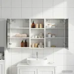 Set dulap baie pentru 3 pcs 116 x 16 x 62,5 cm Lemn compozit GartenMobel Dekor