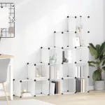 Organizator cub de depozitare, 15 cuburi, transparent, PP GartenMobel Dekor