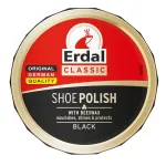 Cremă pentru pantofi din piele Erdal neagră, cu ceară de albine, 55 ml