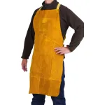 Șorț de sudură din piele Strend Pro Industrial, mărimea L, 60x90 cm