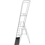 Suport metalic Strend Pro pentru unelte de gradina, organizator 17x37x150 cm